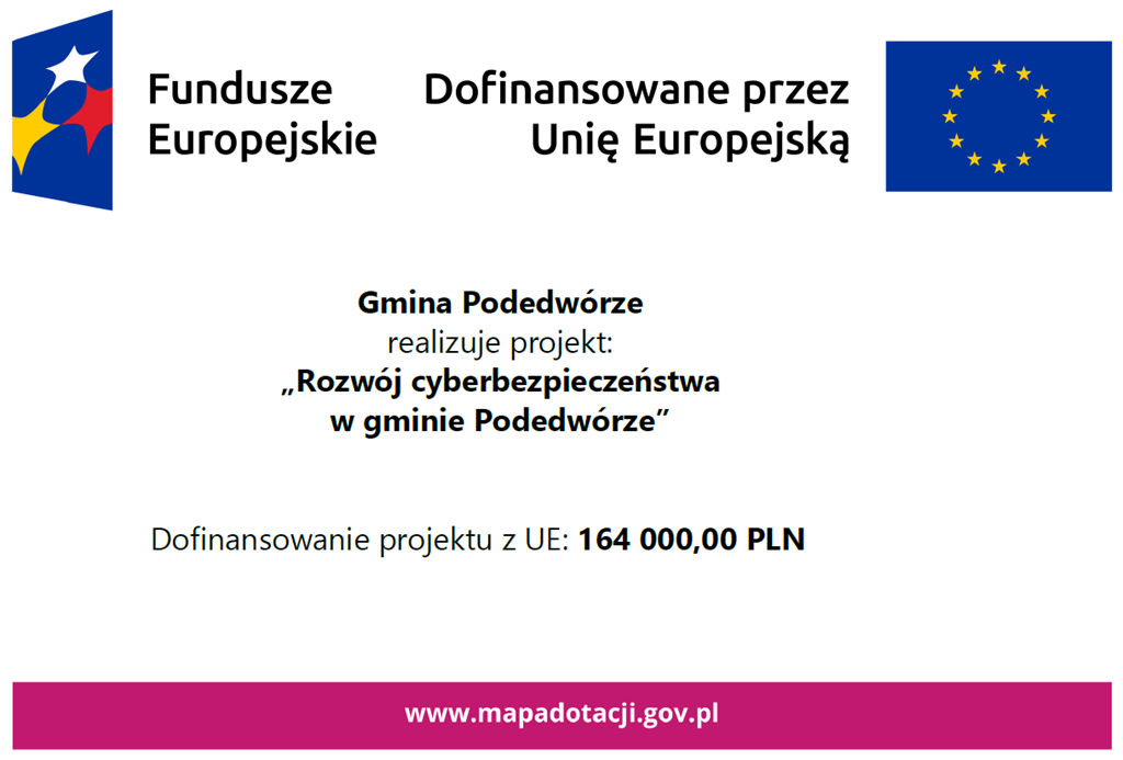 Konkurs grantowy w ramach Projektu grantowego „Cyberbezpieczny Samorząd” - plakat