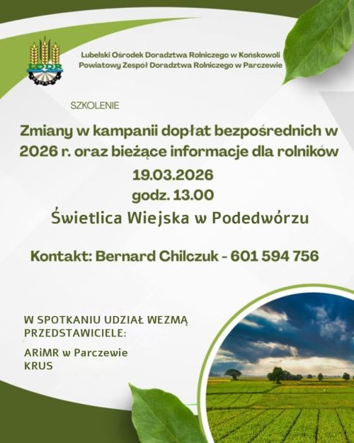 Szkolenie - plakat